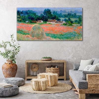 Vászonkép Szénakazal a Giverny Claude Monet-nál