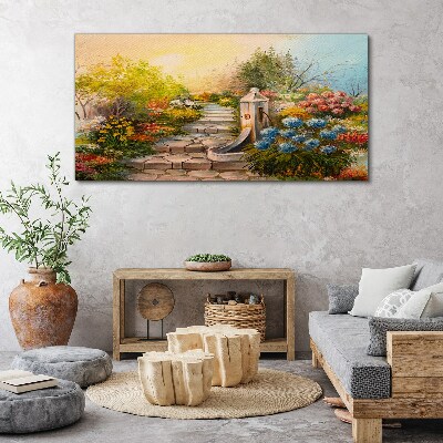 Vászonkép Virágfa vadvilág nap