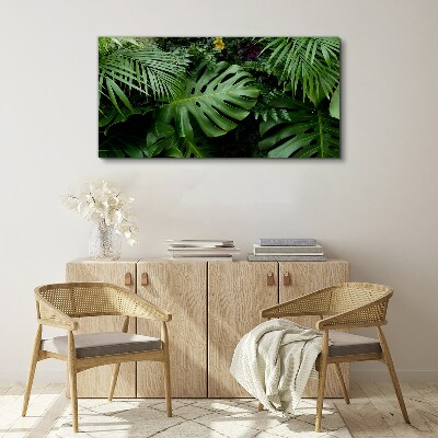 Vászonkép Trópusi dzsungel levelek