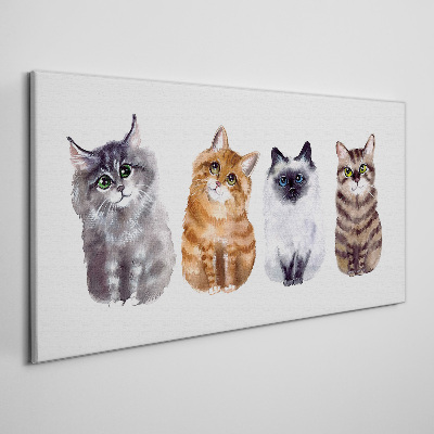 Vászonkép Cat állatok festése