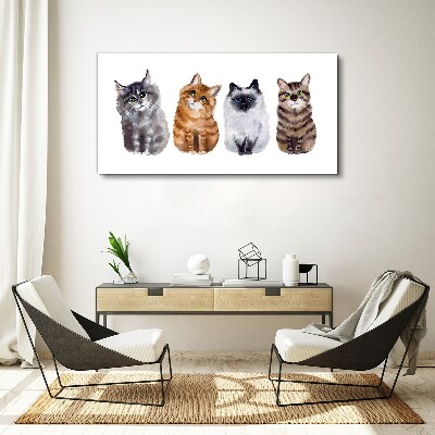 Vászonkép Cat állatok festése