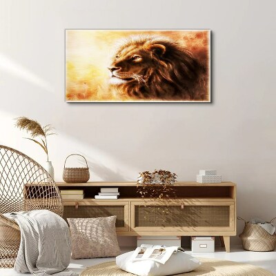 Vászonkép Absztrakt állat macska oroszlán