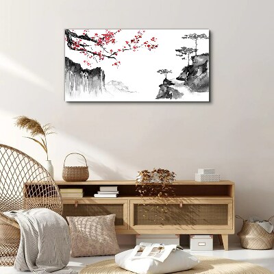 Vászonkép Ázsiai cseresznyefák
