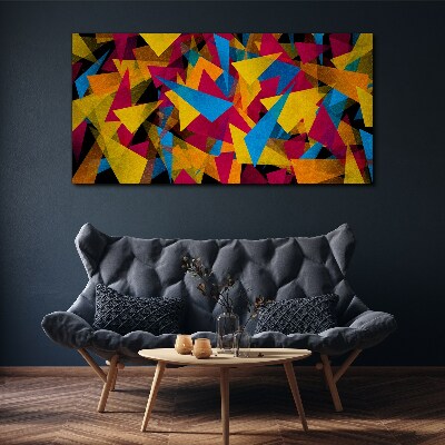 Vászonkép Színes geometriák mozgásban