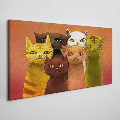 Vászonkép A macskaállatok absztrakciója