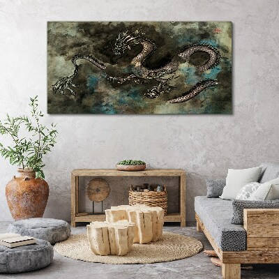 Vászonkép Ázsiai fantasy sárkány