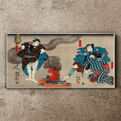 Vászonkép Ázsiai hagyományos szamuráj