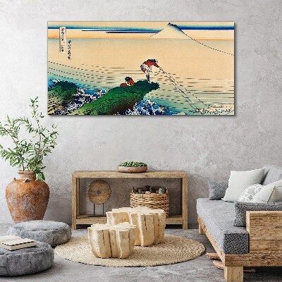 Vászonkép Ázsia óceán hegyi halász