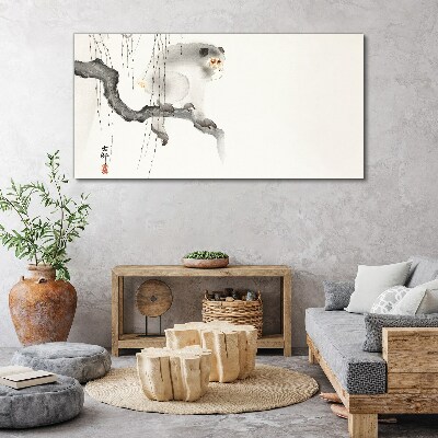 Vászonkép Állati majom ága ázsiai