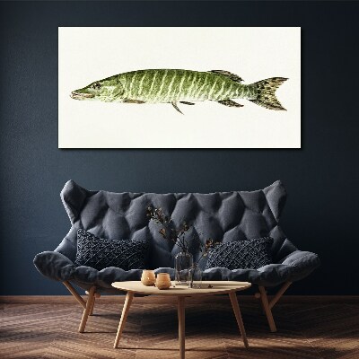 Vászonkép Muskie természetes élőhelyén