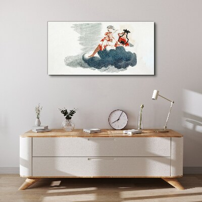 Vászonkép Musical Muse in the Clouds