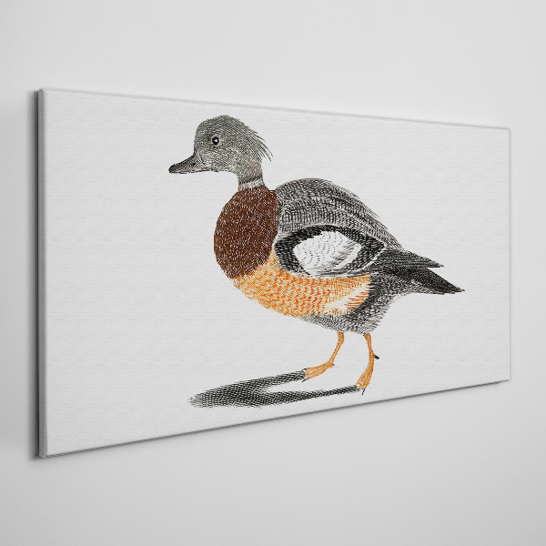 Vászonkép Kacsa grafikai stílusban