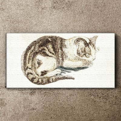 Vászonkép Rajz állat macska