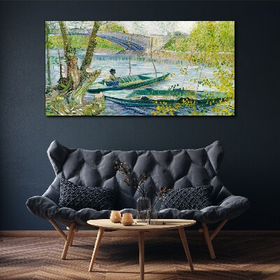 Vászonkép Horgászat Spring Van Gogh