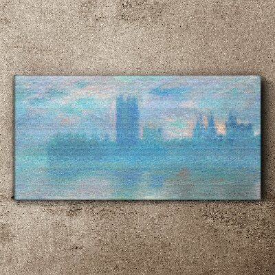 Vászonkép Ködös London reggel