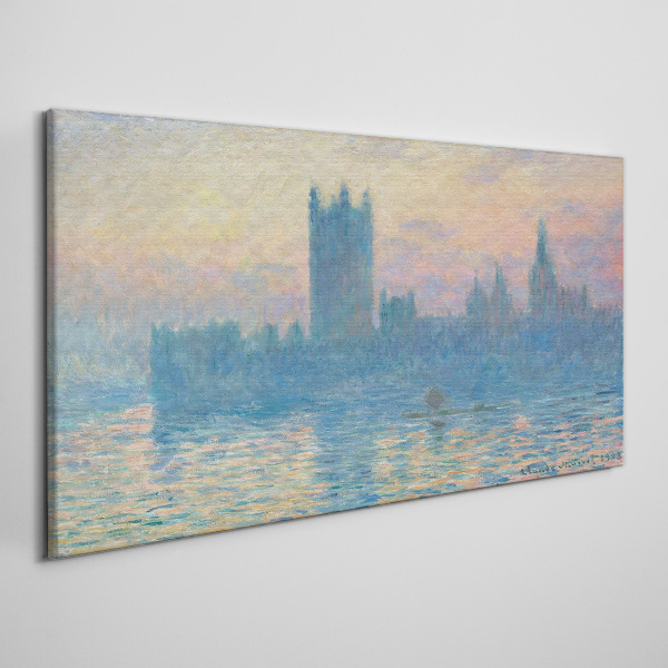 Vászonkép Naplemente London felett