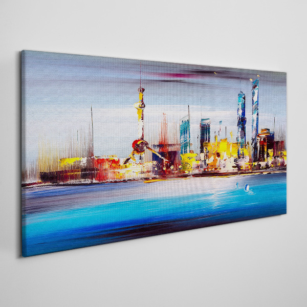 Vászonkép Modern városképi panoráma
