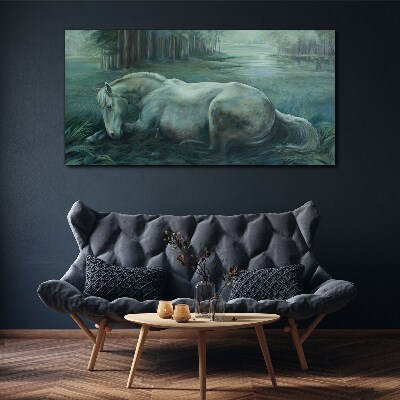 Vászonkép Erdei ló vadvilág