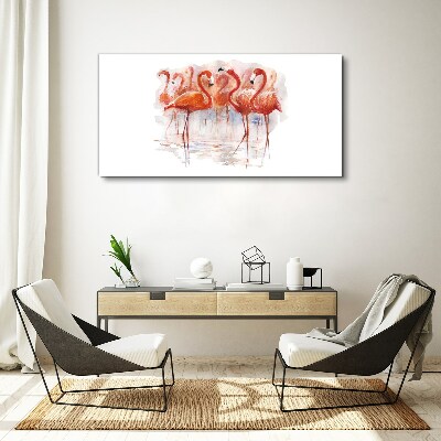 Vászonkép Absztrakt állat flamingó