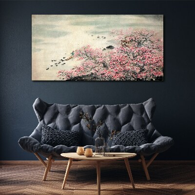 Vászonkép Kacsa virágfa