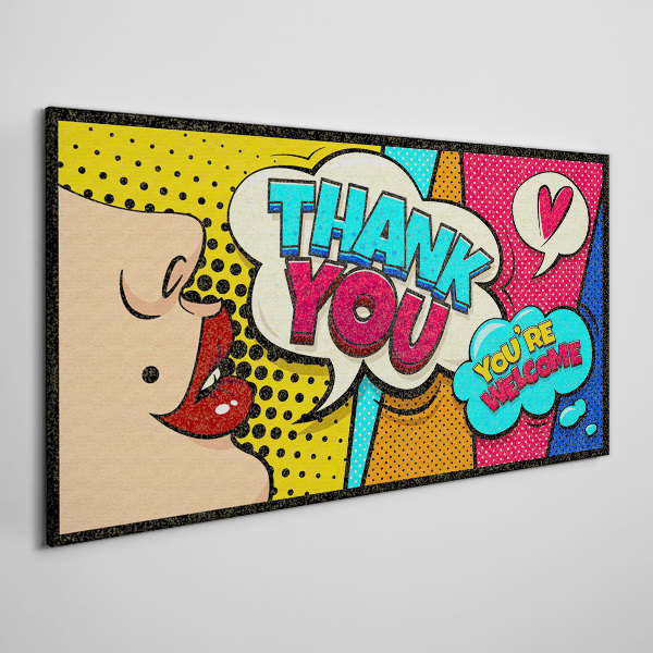 Vászonkép Pop Art: A hála kifejezése