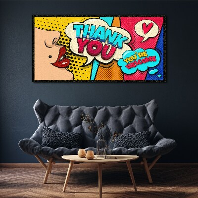 Vászonkép Pop Art: A hála kifejezése