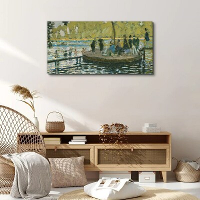 Vászonkép Nyári nap a folyón