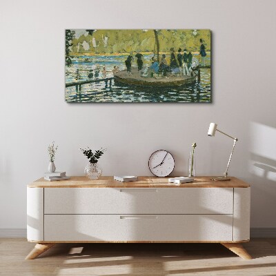 Vászonkép Nyári nap a folyón