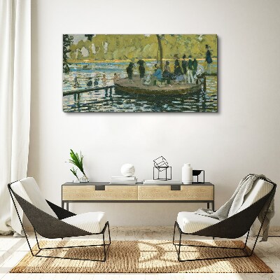 Vászonkép Nyári nap a folyón