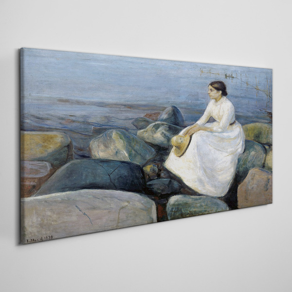 Vászonkép Tükörképek a tengerparton