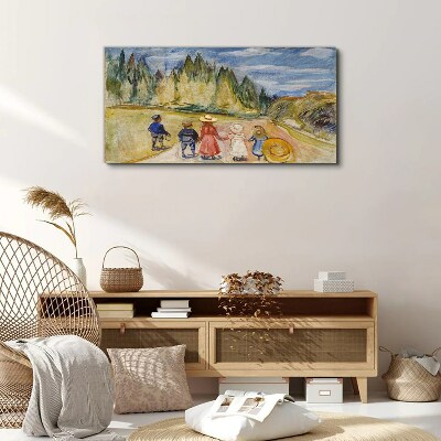 Vászonkép Séta a fák között