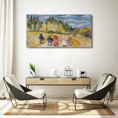 Vászonkép Séta a fák között