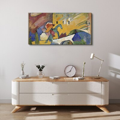 Vászonkép Mozgás és szín a tájban