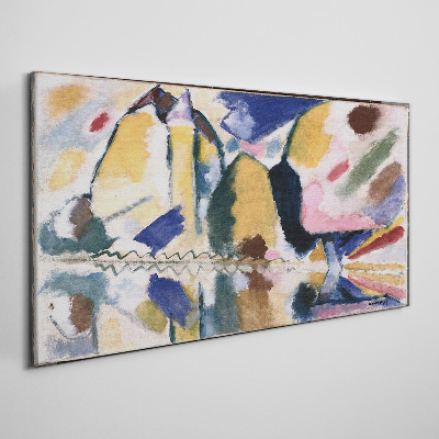 Vászonkép Absztrakt táj a természet színeiben