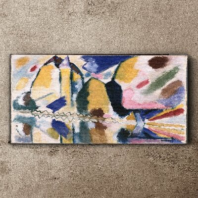 Vászonkép Absztrakt táj a természet színeiben