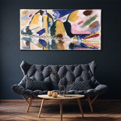 Vászonkép Absztrakt táj a természet színeiben