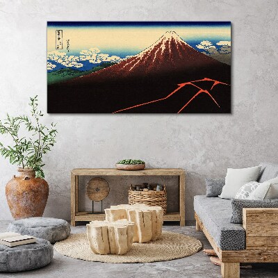 Vászonkép Fuji hegy tavaszi időben