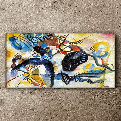 Vászonkép Absztrakt táj színek