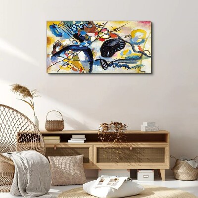 Vászonkép Absztrakt táj színek