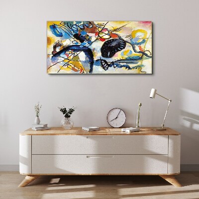 Vászonkép Absztrakt táj színek