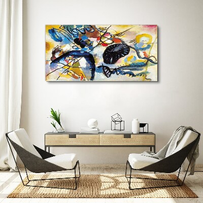 Vászonkép Absztrakt táj színek