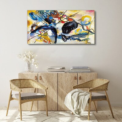 Vászonkép Absztrakt táj színek