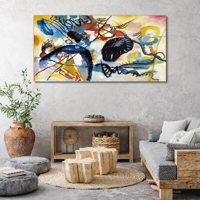 Vászonkép Absztrakt táj színek