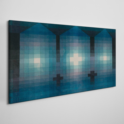 Vászonkép 3D fény kék tónusokkal