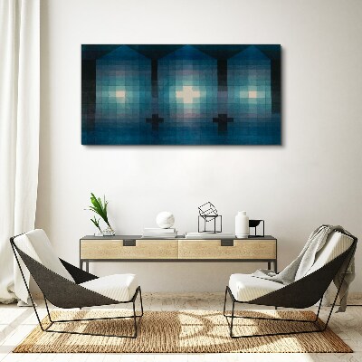 Vászonkép 3D fény kék tónusokkal