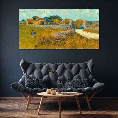 Vászonkép Vidéki tájak a napon