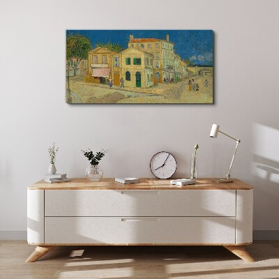 Vászonkép Táj egy város a napon