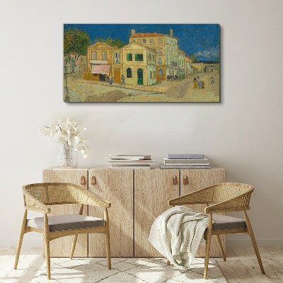 Vászonkép Táj egy város a napon