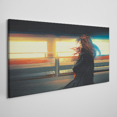 Vászonkép Tükröződések a város fényében