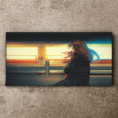 Vászonkép Tükröződések a város fényében